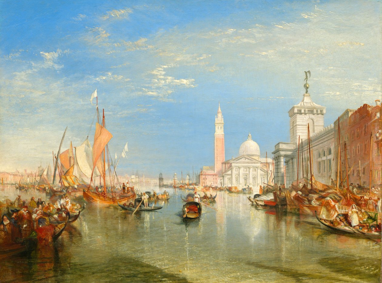 Venetsia: Dogana ja San Giorgio Maggiore tekijältä Joseph Mallord William Turner