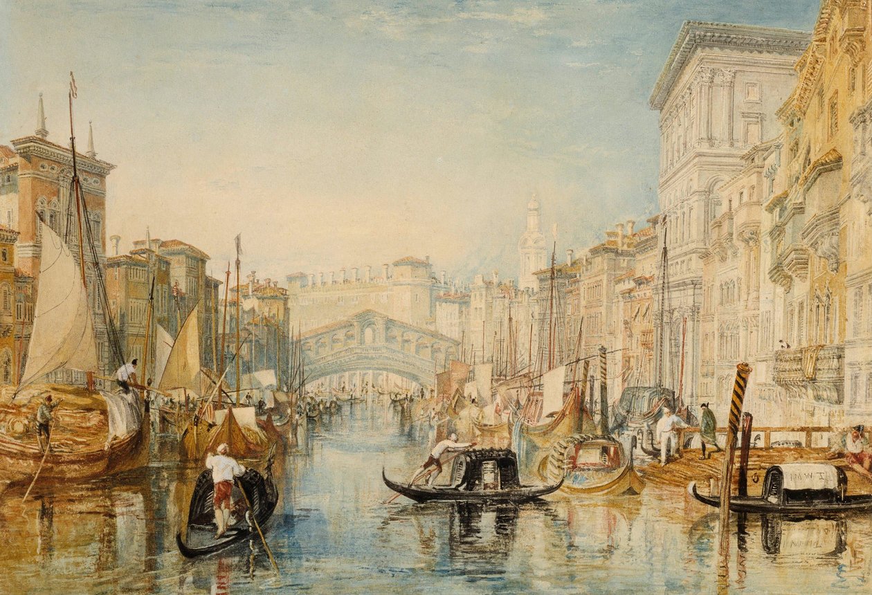 Venetsia: Rialto tekijältä Joseph Mallord William Turner
