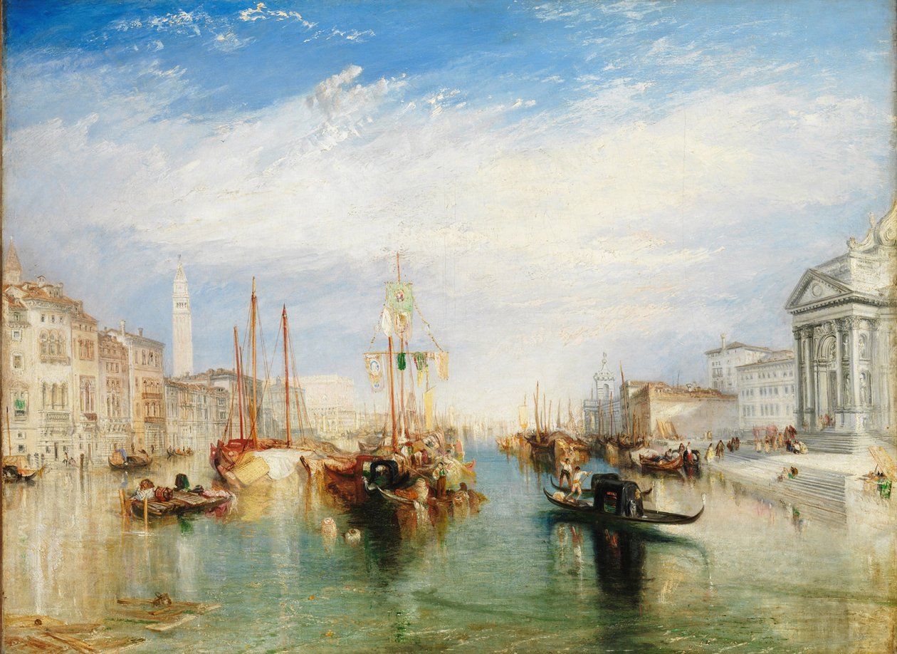 Venetsia, Madonna della Saluten kuistilta, noin 1835 (öljy kankaalle). tekijältä Joseph Mallord William Turner