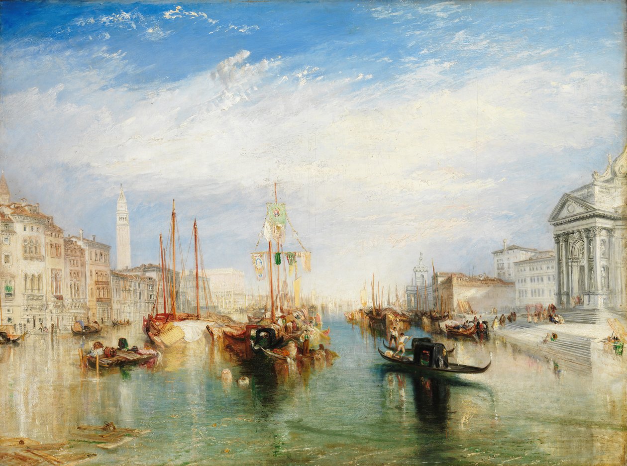 Venetsia, Madonna della Saluten kuistilta, n. 1835. tekijältä Joseph Mallord William Turner