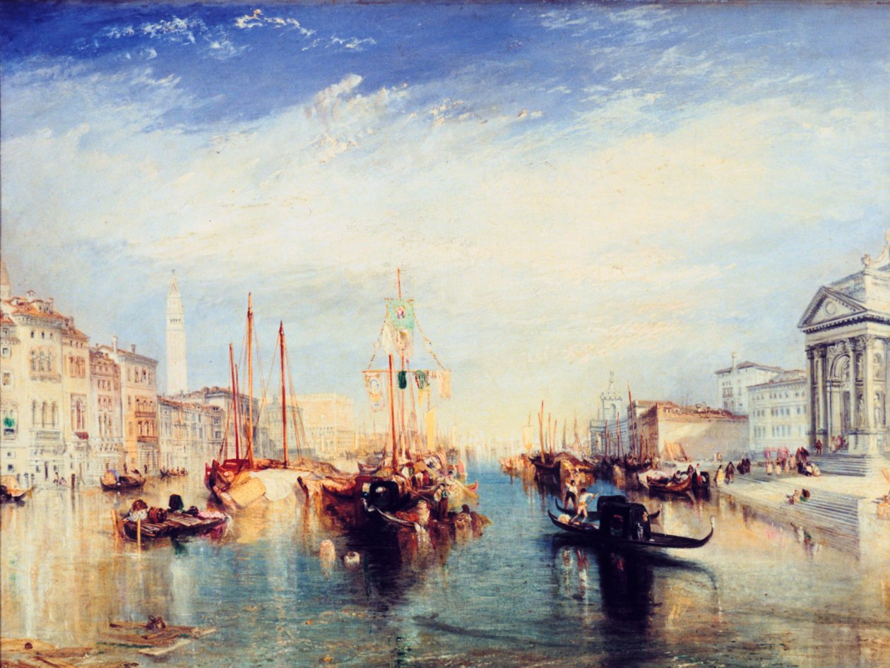 Venetsia, Madonna della Saluten kuistilta, vuodelta 1835 tekijältä Joseph Mallord William Turner