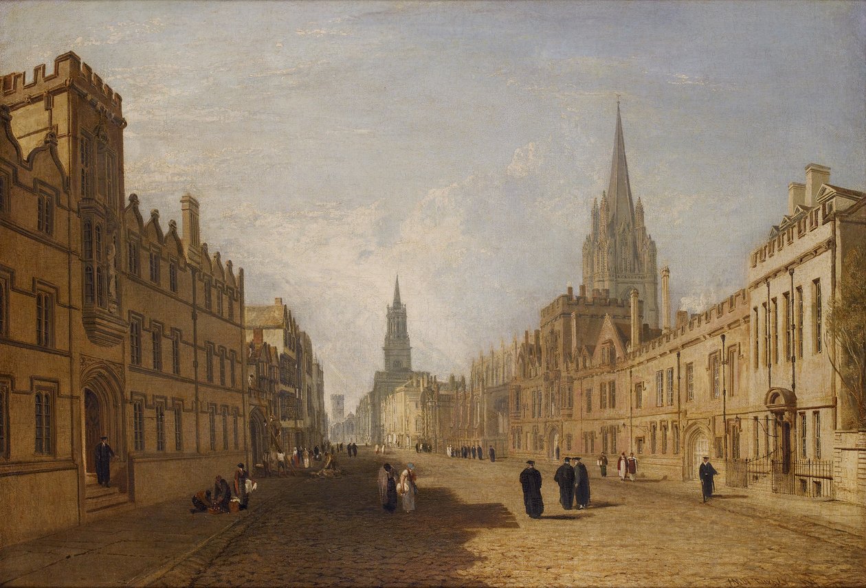 Näkymä High Streetille, Oxford tekijältä Joseph Mallord William Turner