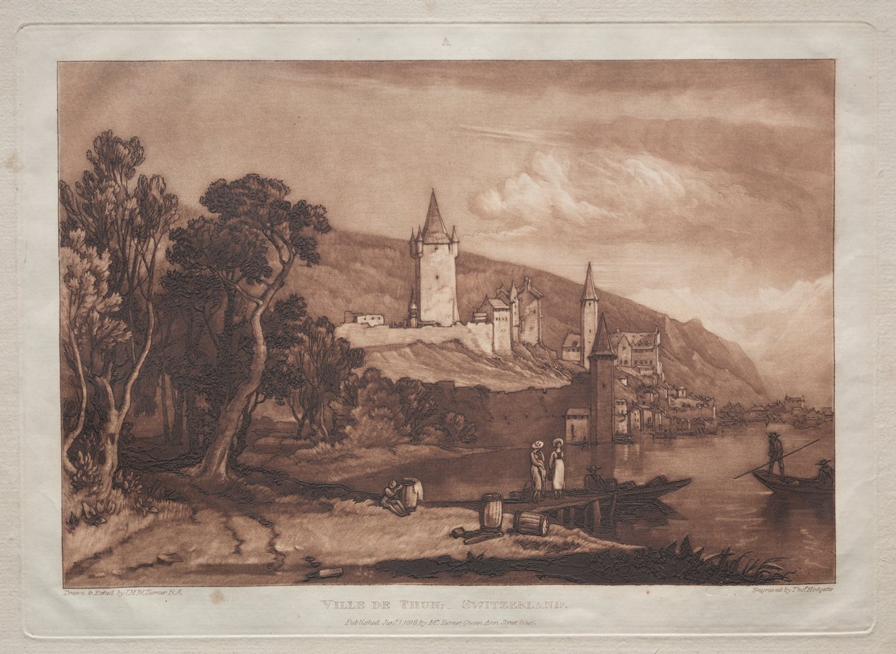 Thunin kaupunki tekijältä Joseph Mallord William Turner