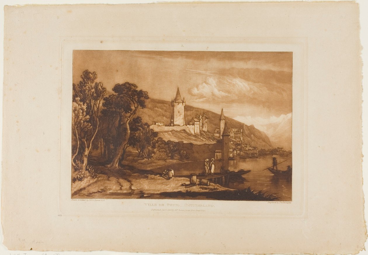 Ville de Thun, levy 59, Book of Studies tekijältä Joseph Mallord William Turner