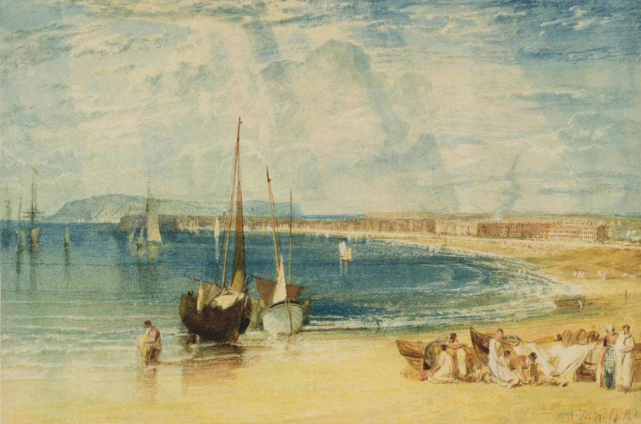 Weymouth, n. 1811 (akvarelli paperille) tekijältä Joseph Mallord William Turner