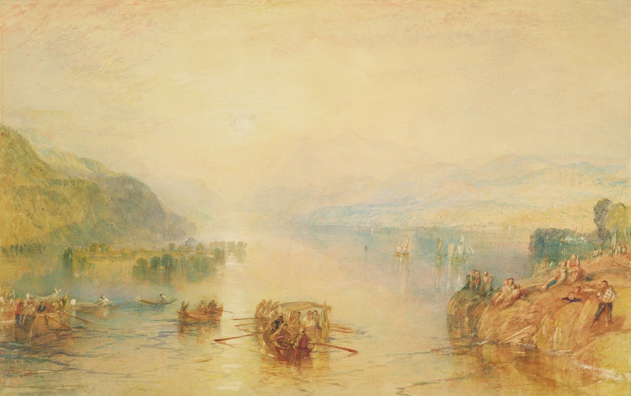 Windermere, Westmorland (akvarelli paperille) tekijältä Joseph Mallord William Turner