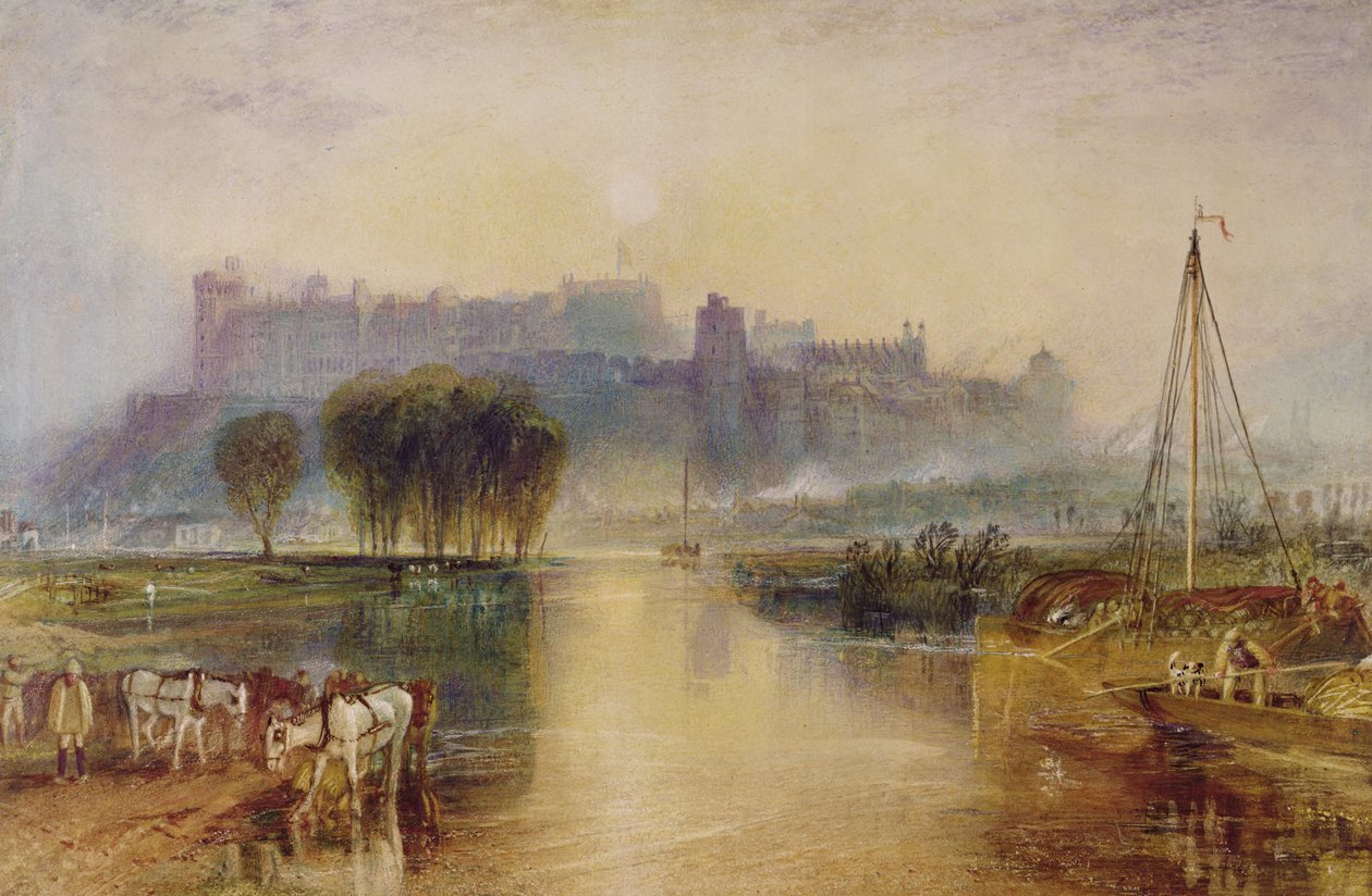 Windsorin linna, noin 1829 tekijältä Joseph Mallord William Turner