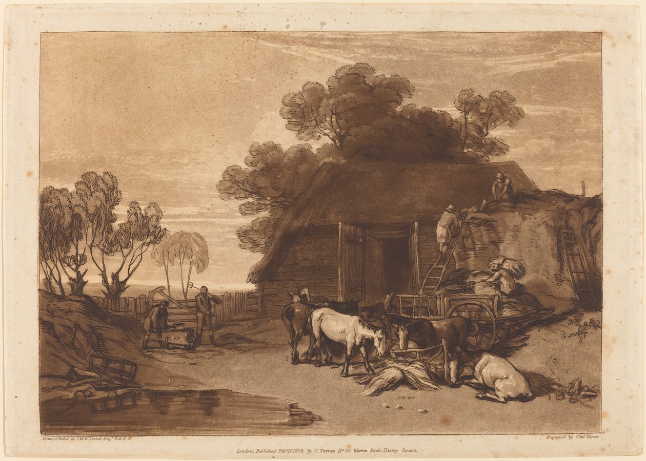 Olkipiha tekijältä Joseph Mallord William Turner and Charles Turner
