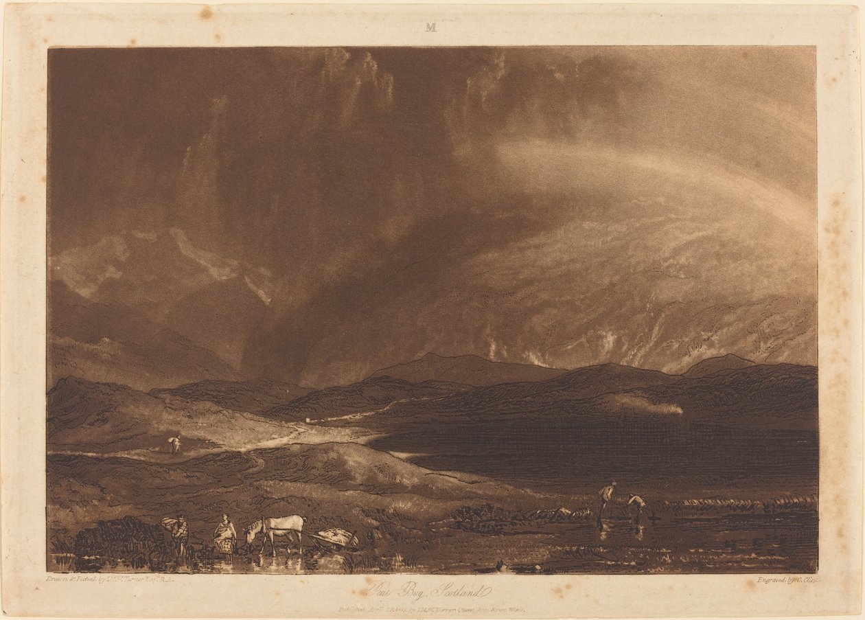 Peat Bog, Skotlanti tekijältä Joseph Mallord William Turner and George Clint