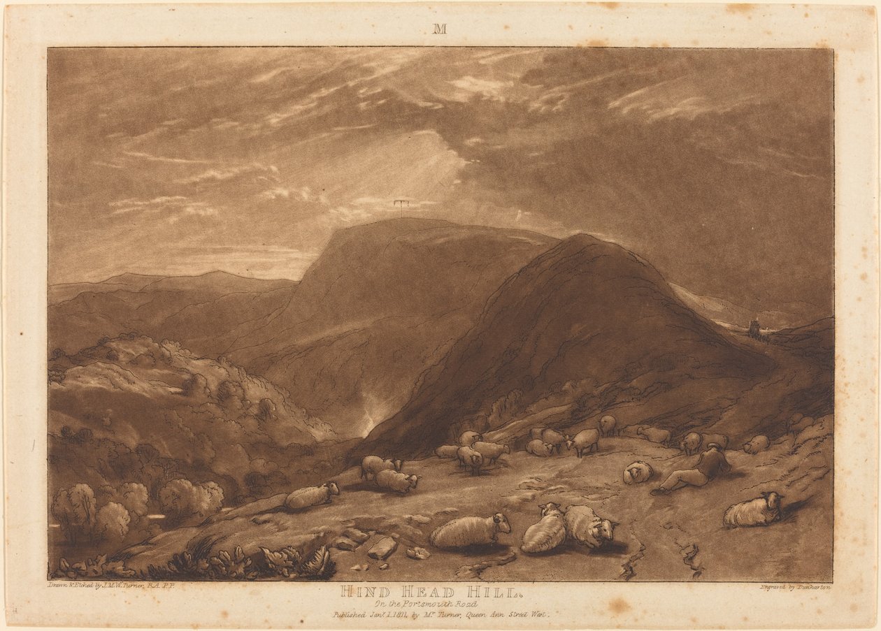 Hind Head Hill tekijältä Joseph Mallord William Turner and Robert Dunkarton