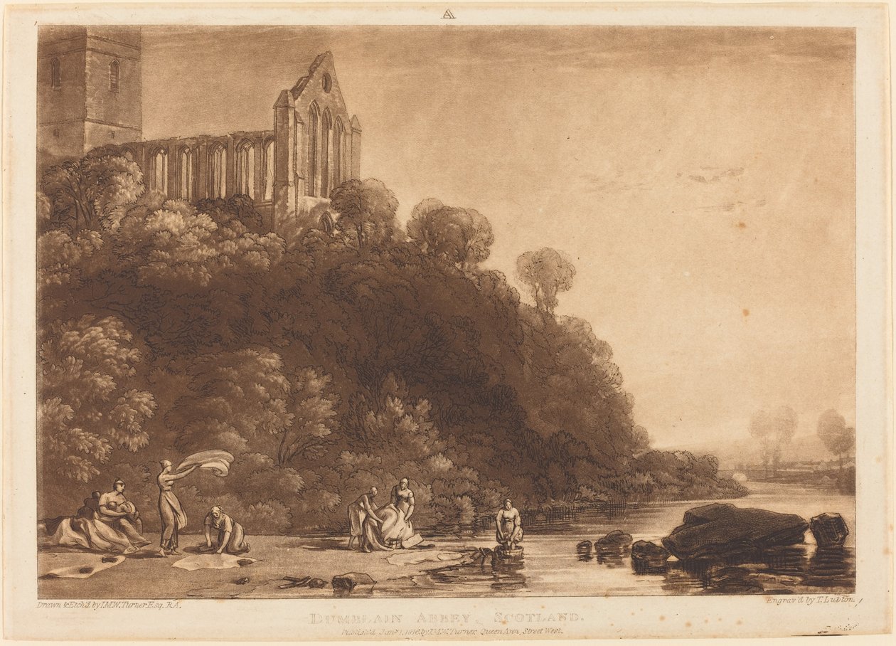 Dumblain Abbey tekijältä Joseph Mallord William Turner and Thomas Goff Lupton