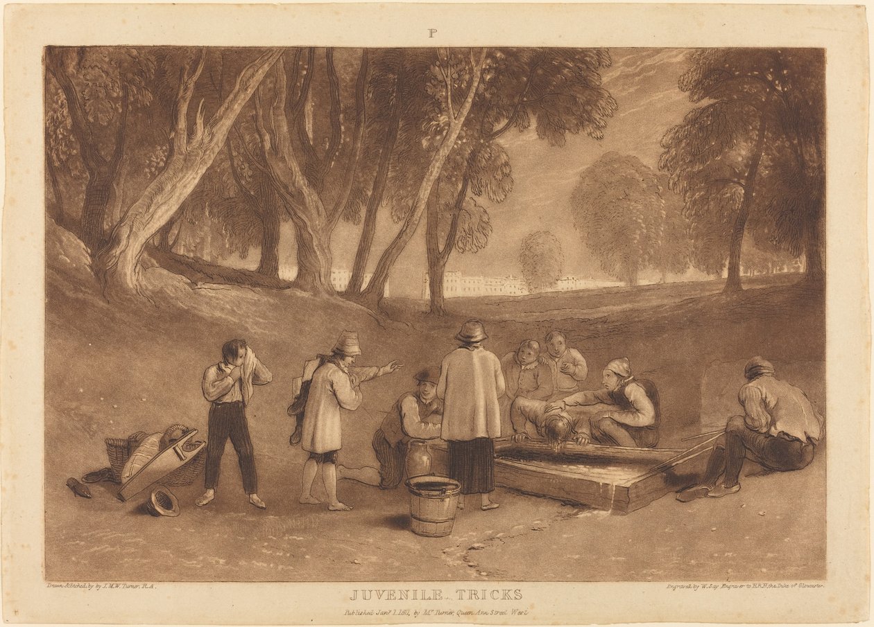 Nuorten temppuja tekijältä Joseph Mallord William Turner and William Say