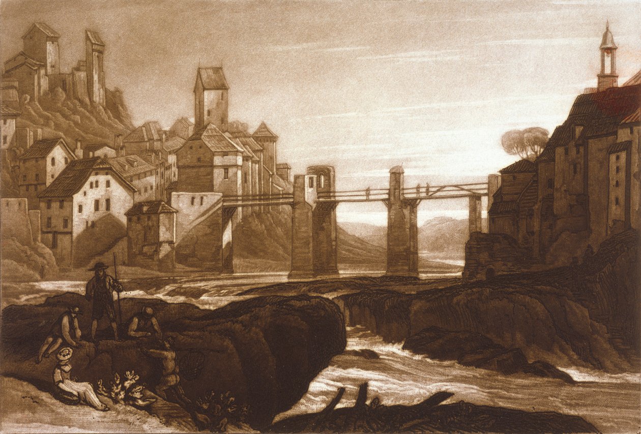 Huonekalut ja erilaiset esineet 1100- ja 1300-luvuilta tekijältä after Joseph Mallord William Turner