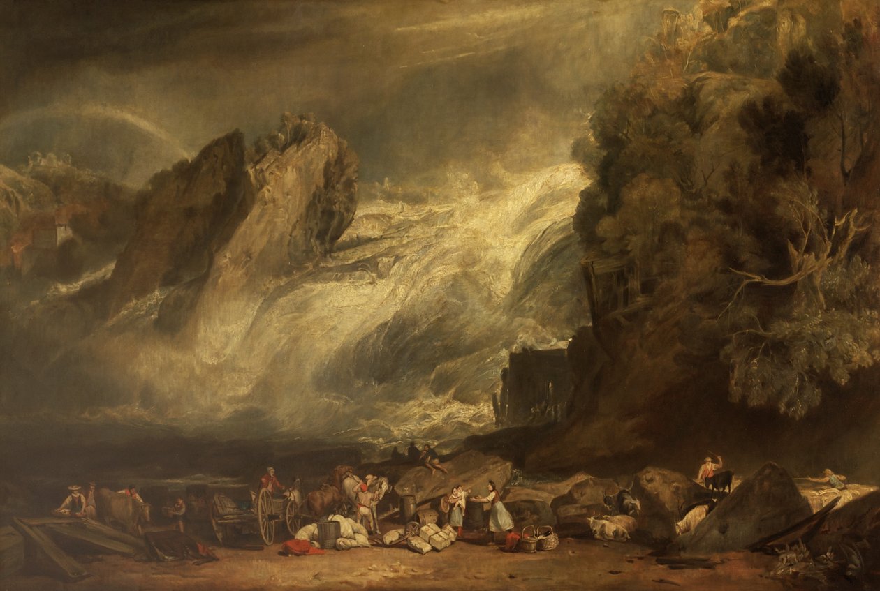 Reinin putoukset Schaffhausenissa tekijältä after Joseph Mallord William Turner