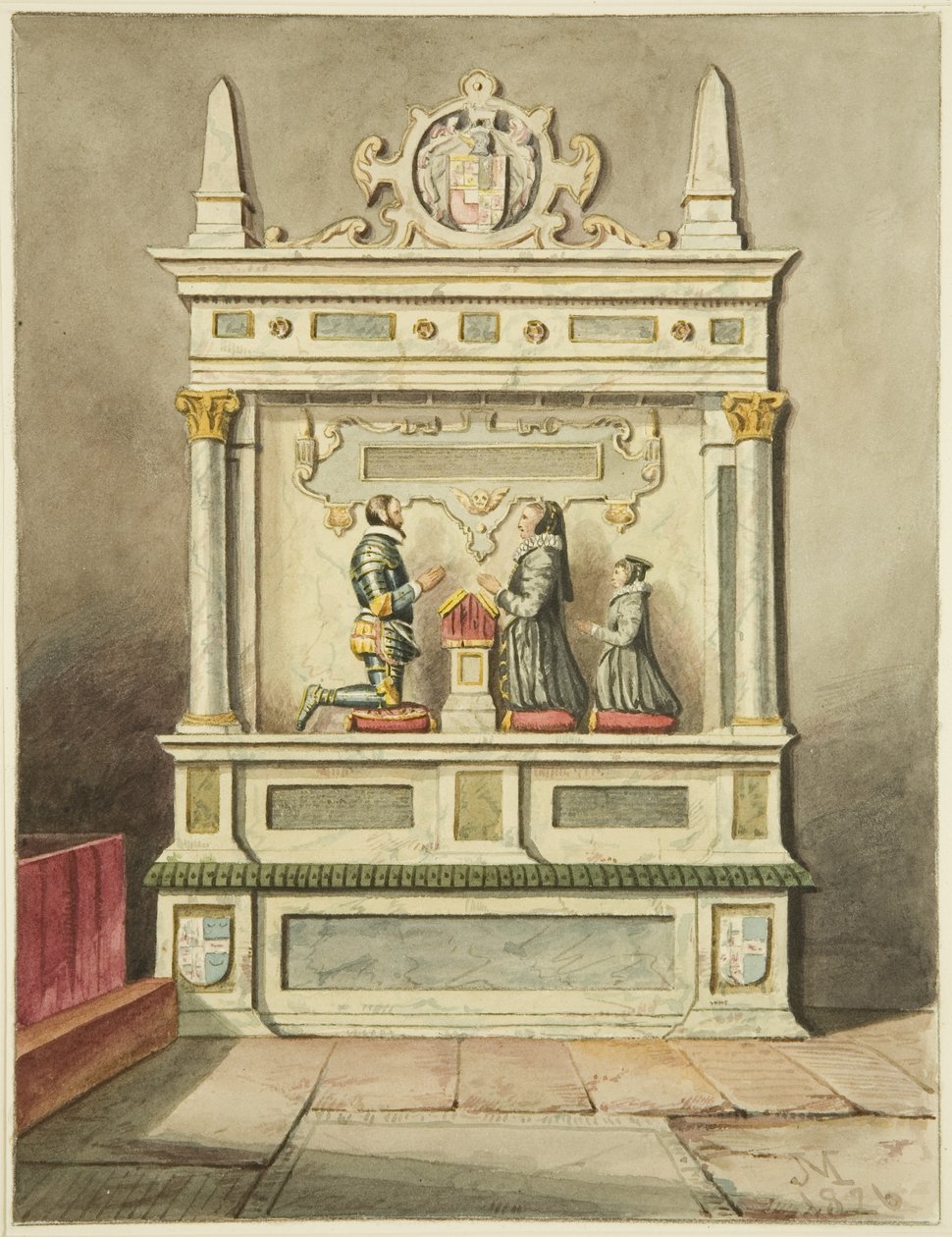Sir Charles Somerset, hänen naisensa ja tyttäriensä muistomerkki St James