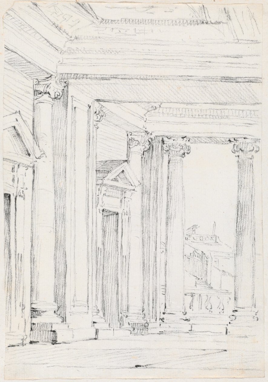 Palazzo Nuovon portico Campidogliossa tekijältä Joseph Marie Vien
