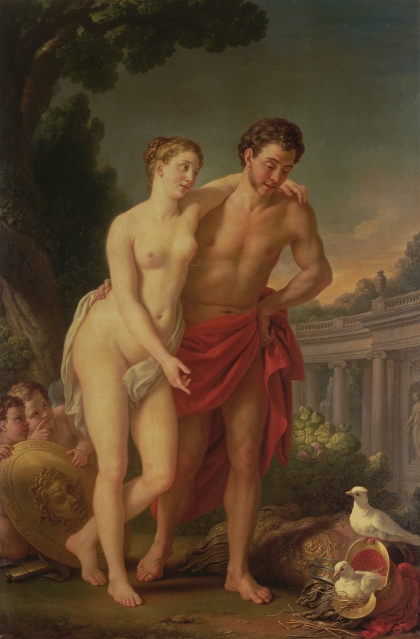 Mars ja Venus, 1767-8 tekijältä Joseph Marie, the Elder Vien