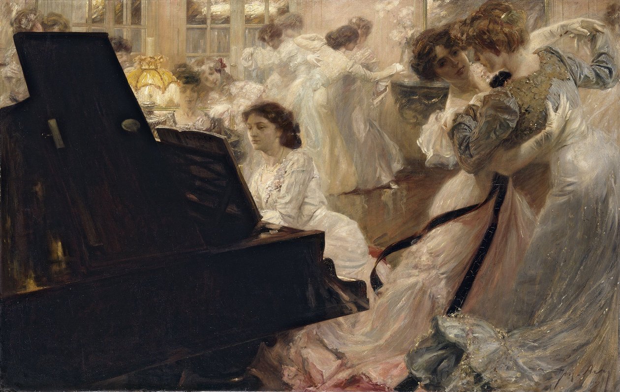 Bal blanc, vuonna 1903 (öljy kankaalle) tekijältä Joseph Marius Avy