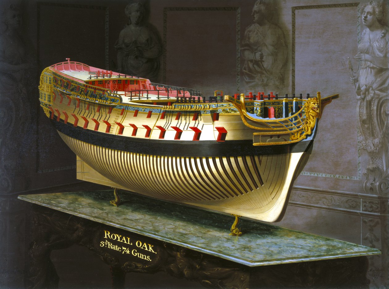 HMS Royal Oak, 1773-75 tekijältä Joseph Marshall