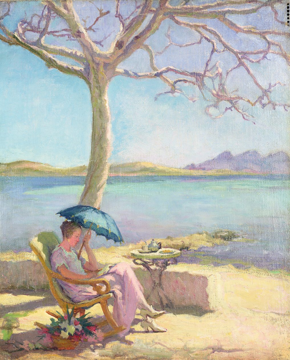 Keskipäivän aurinko (öljy kankaalle) tekijältä Joseph Milner Kite
