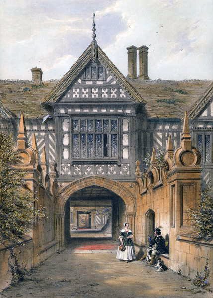 Speke Hall, Lancs tekijältä Joseph Nash