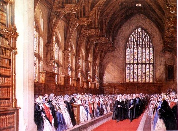 Näkymä Westminster Halliin (sisä) tekijältä Joseph Nash