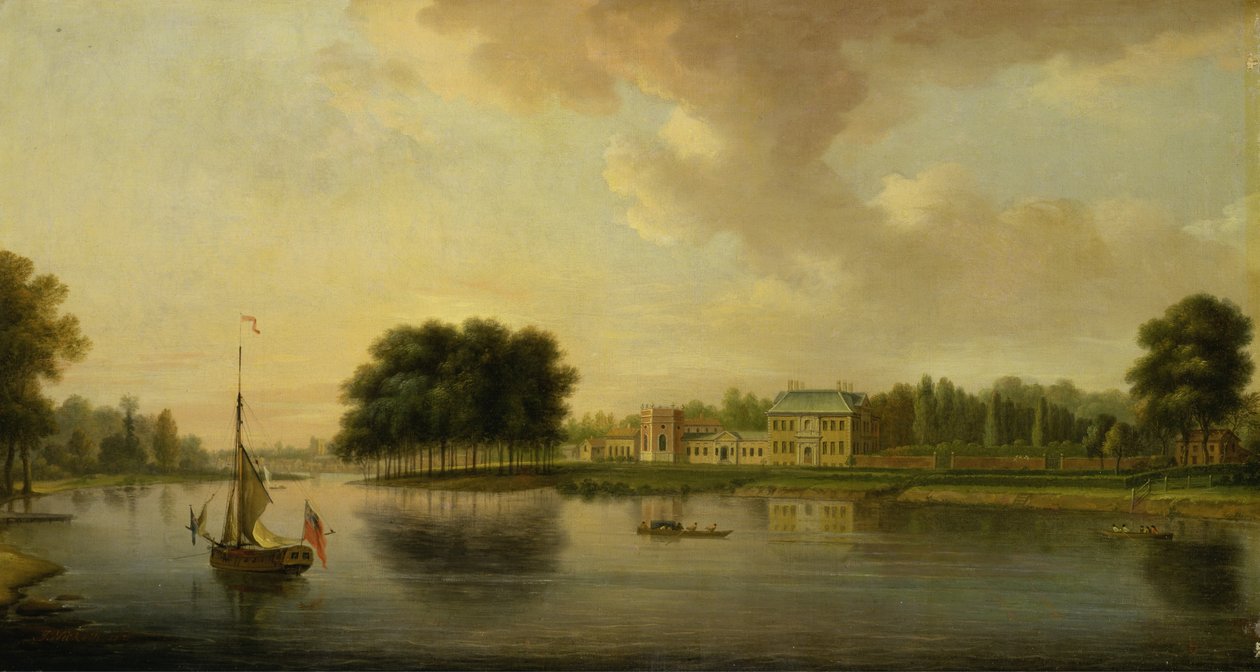 Orleans House, Twickenham (öljy kankaalle) tekijältä Joseph Nickolls