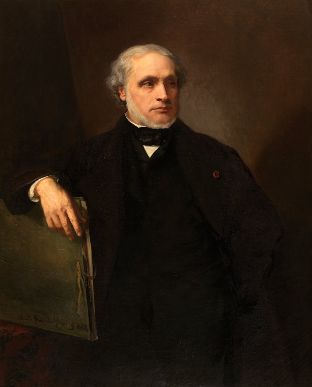 Omakuva (öljy kankaalle) tekijältä Joseph Nicolas Robert Fleury