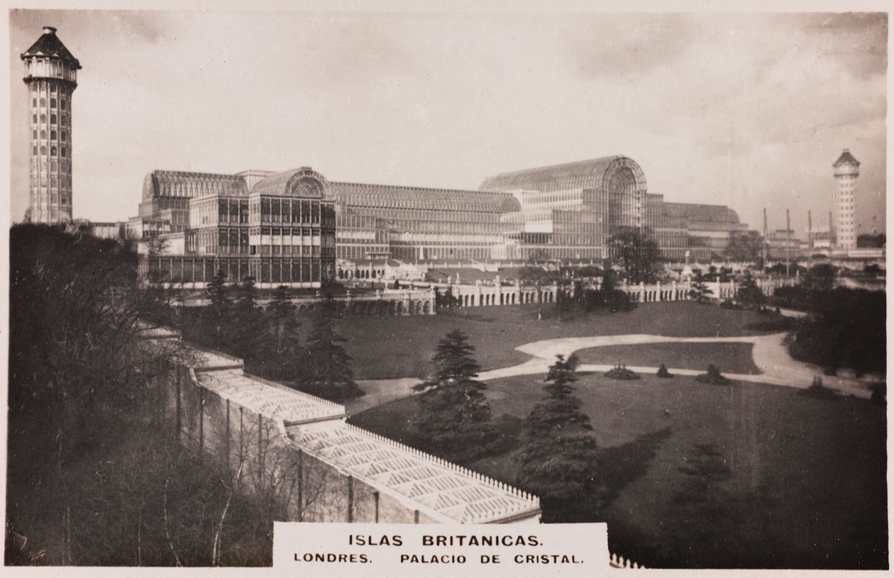 Näkymä Crystal Palacesta Lontoossa tekijältä Joseph Paxton