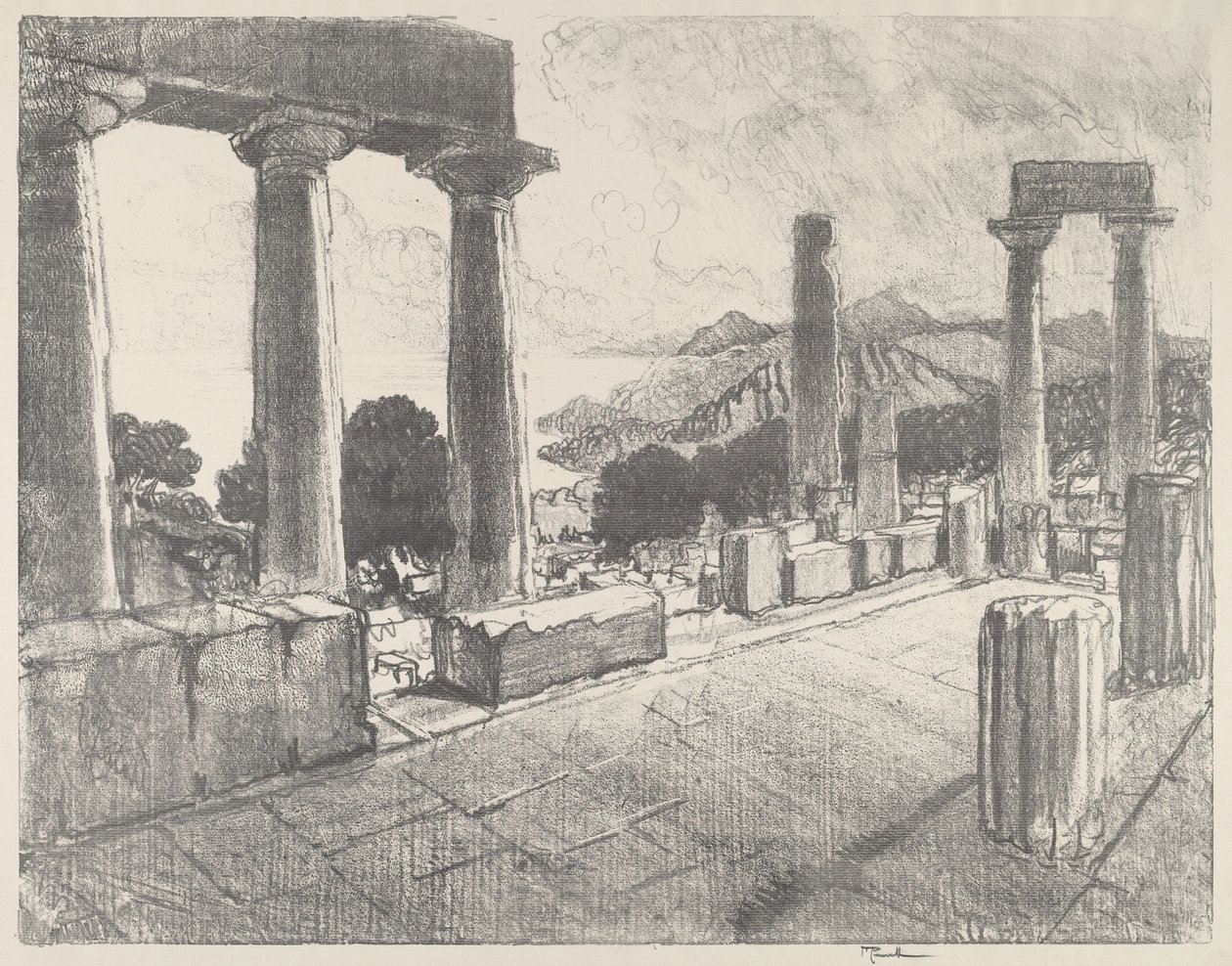 Aegina, Schwarzwald tekijältä Joseph Pennell