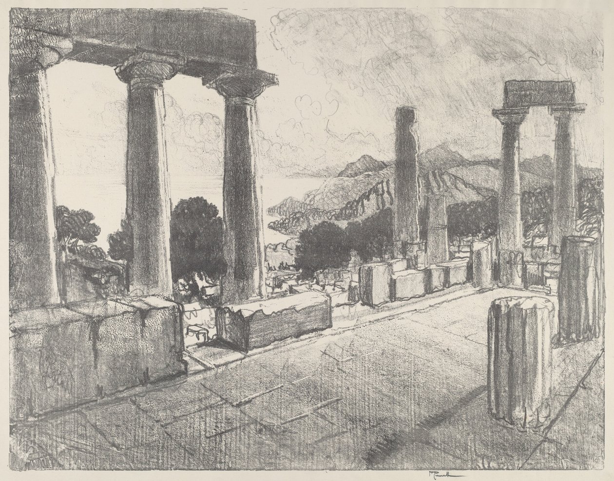 Aegina, Musta metsä tekijältä Joseph Pennell