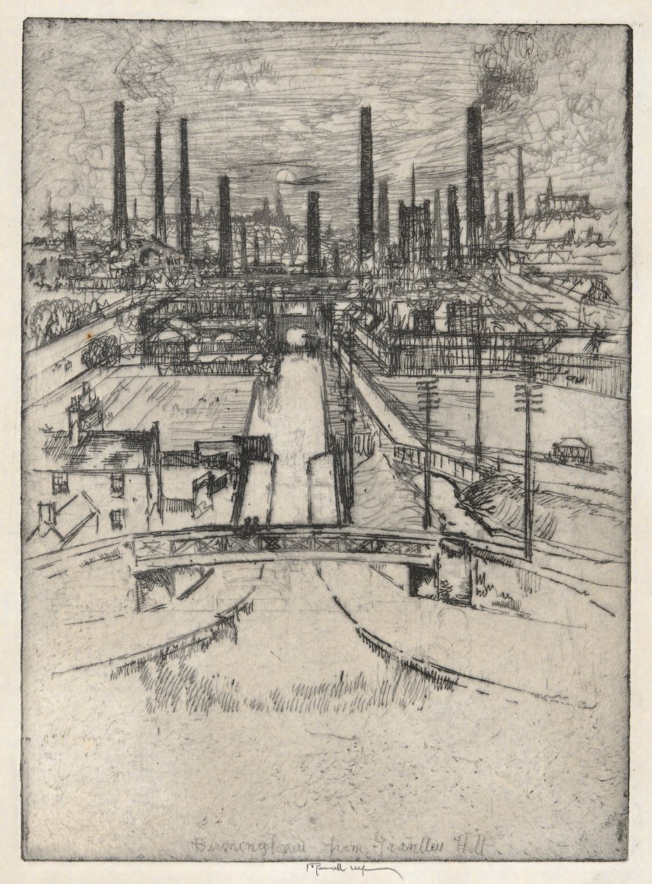 Birmingham Granlley Hillistä tekijältä Joseph Pennell