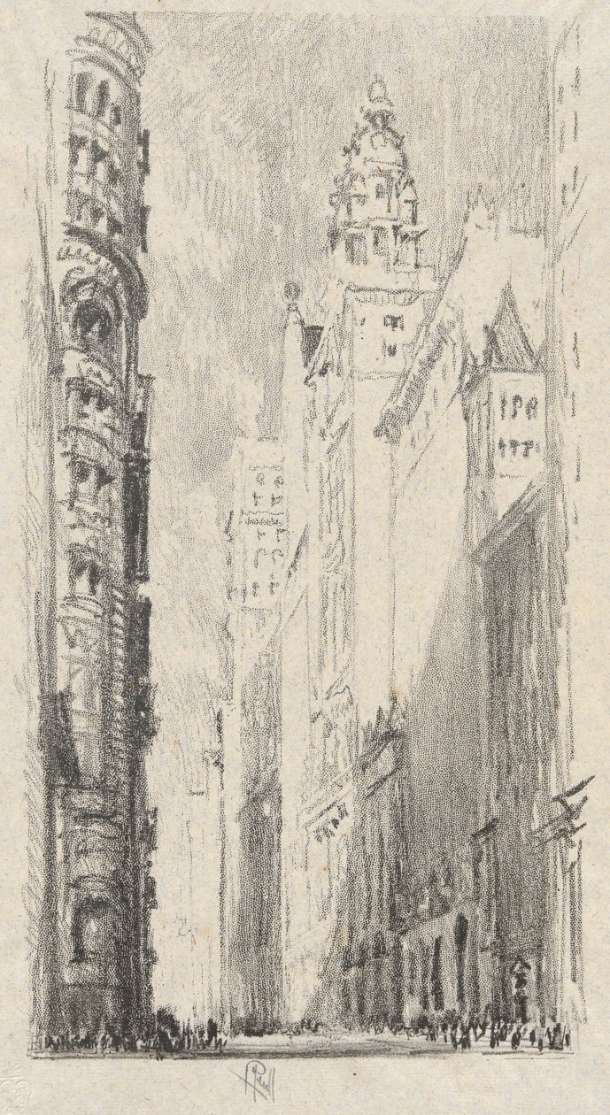 Broadway Towers tekijältä Joseph Pennell