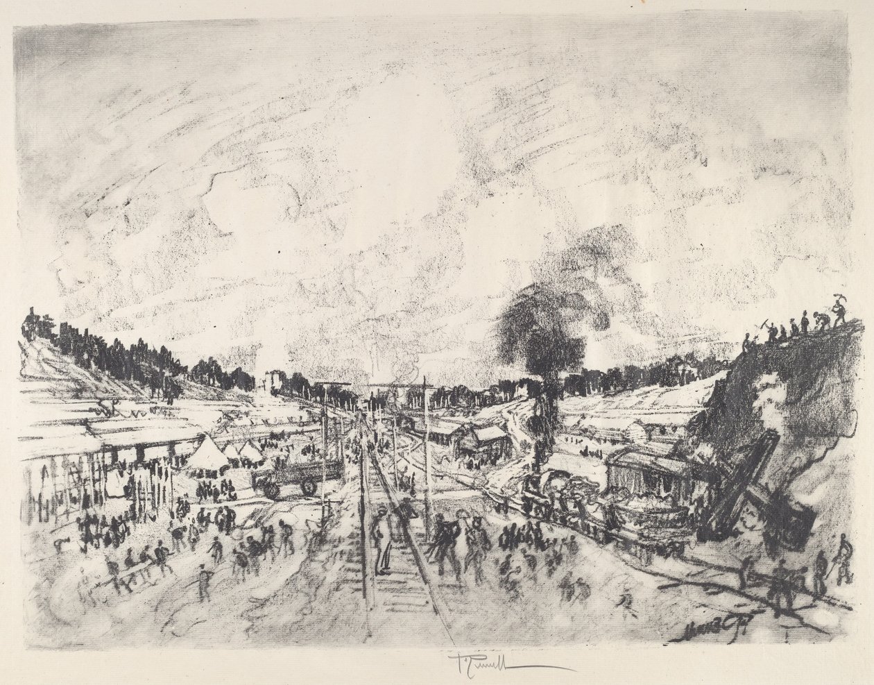 Leirin rakentaminen tekijältä Joseph Pennell