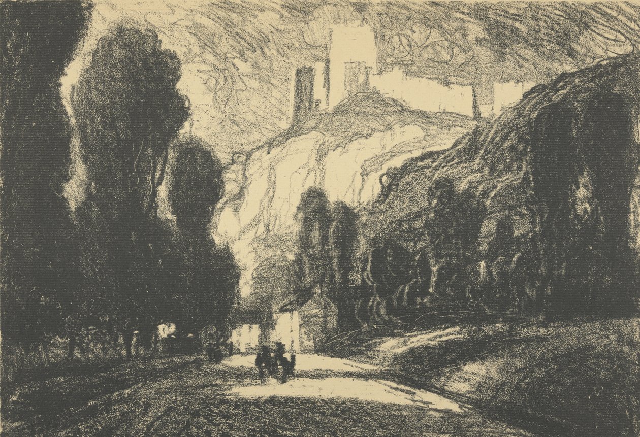 Château Gaillard tekijältä Joseph Pennell