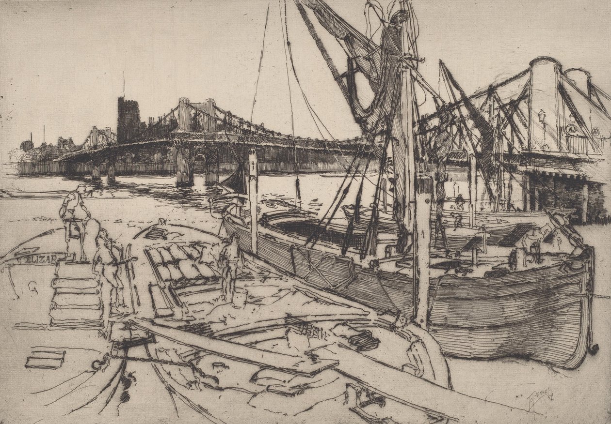 Chelsea, nro II, 1886. tekijältä Joseph Pennell