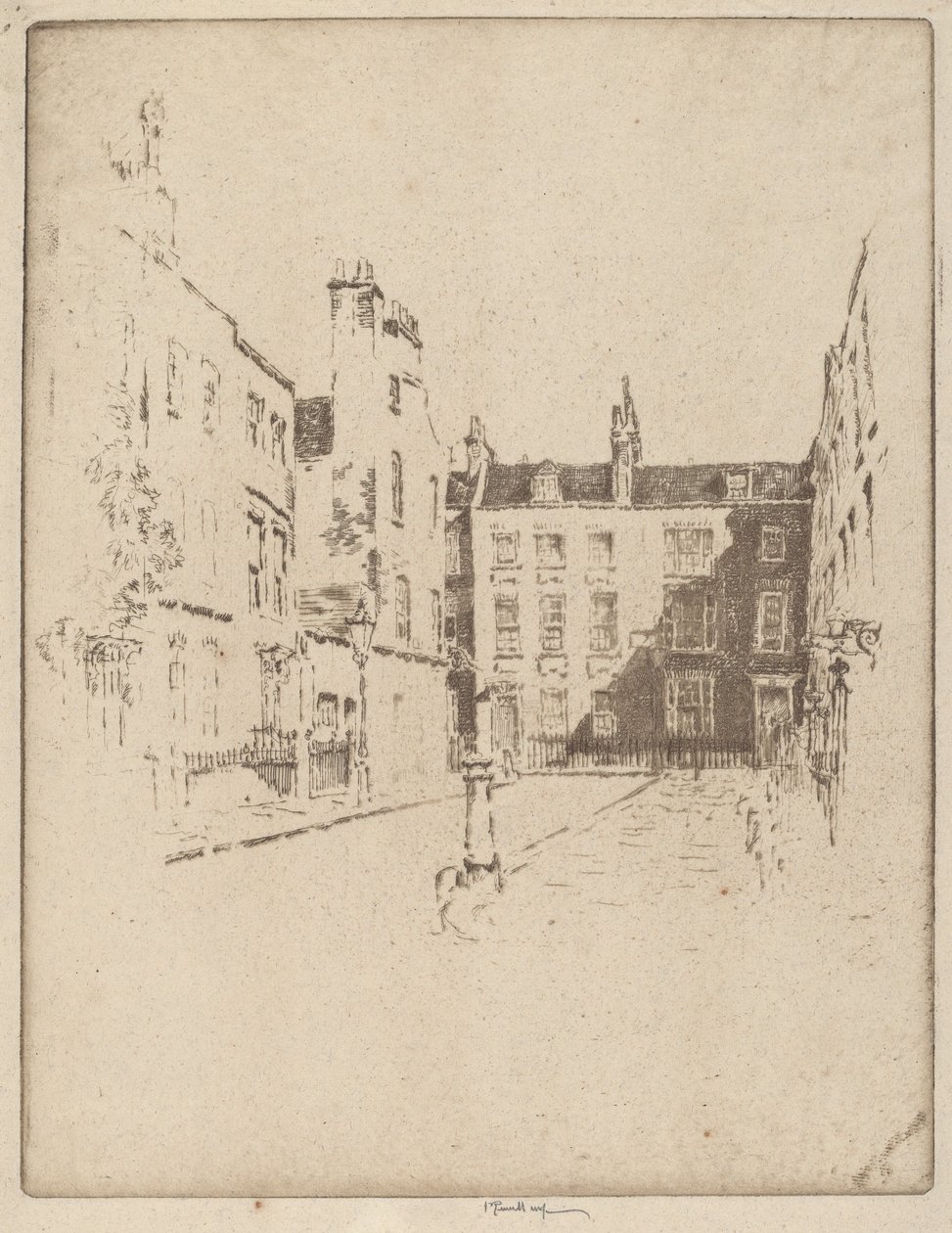 Cowley Street, Westminster tekijältä Joseph Pennell