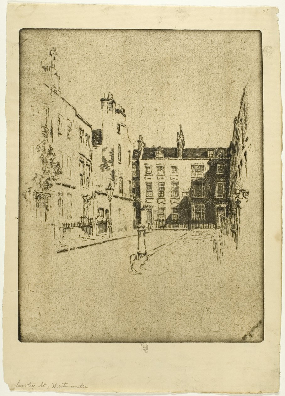 Cowley Street, Westminster tekijältä Joseph Pennell