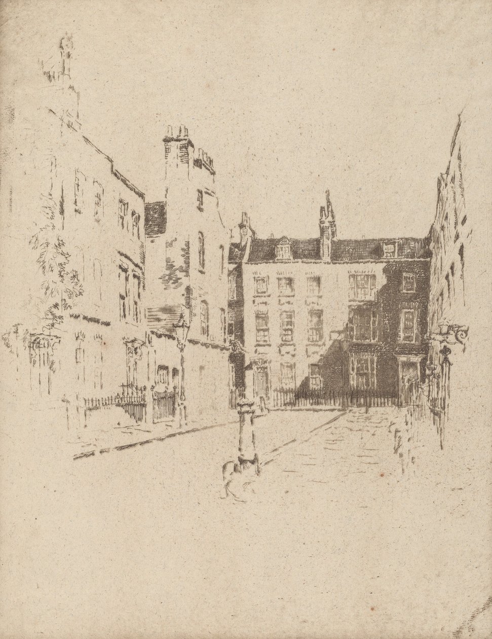 Cowley Street, Westminster, 1906. tekijältä Joseph Pennell