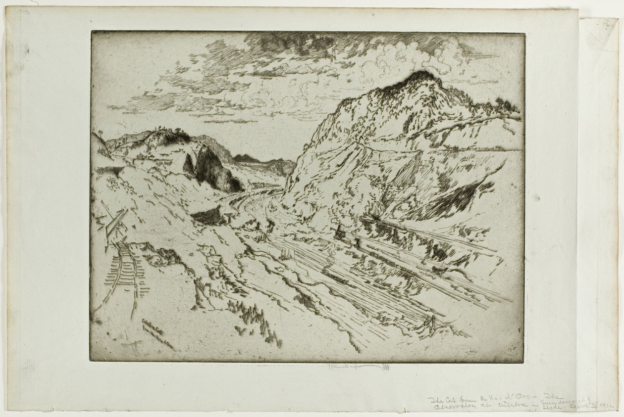 Culebra Cut, Panama tekijältä Joseph Pennell