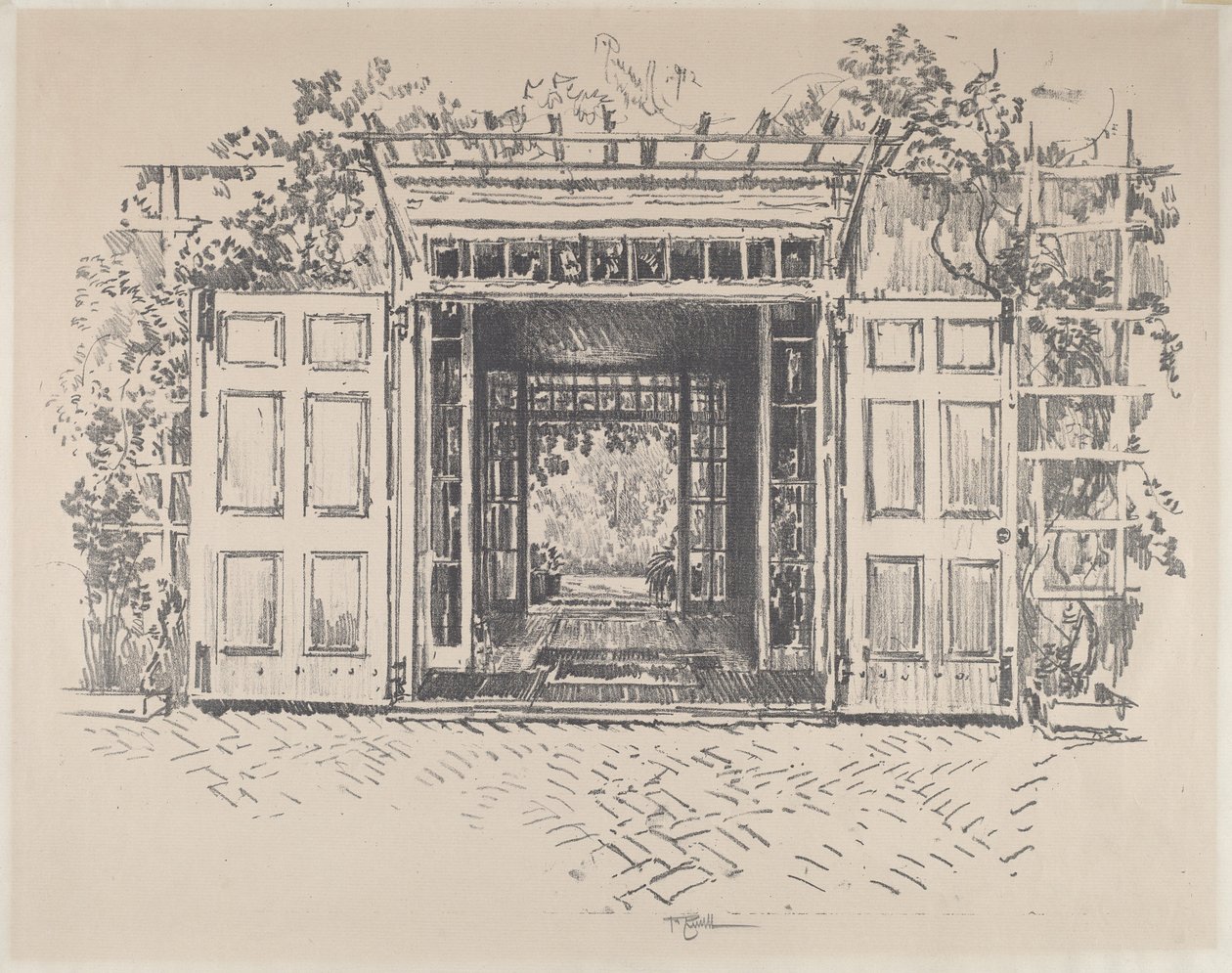 Doorway, Wyck, 1912. tekijältä Joseph Pennell
