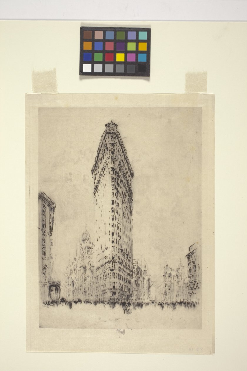Construção de Irono Plano (Etching) Finlandês tekijältä Joseph Pennell