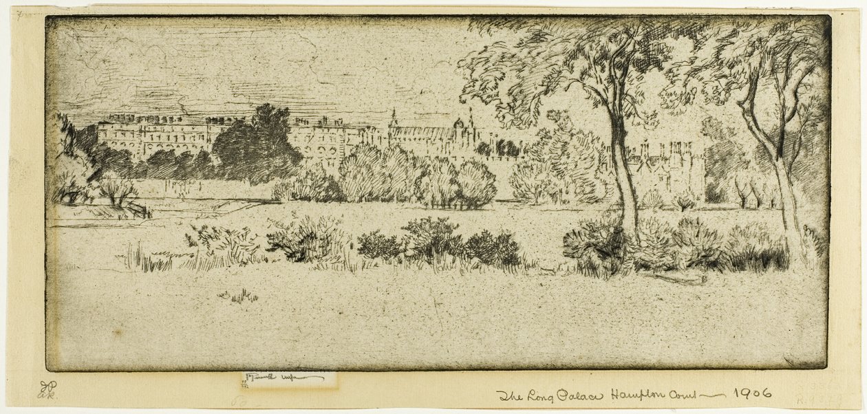Hampton Court, Long Palace tekijältä Joseph Pennell