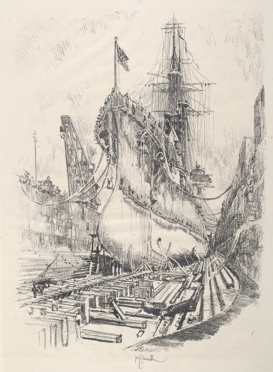 Dry Dockissa tekijältä Joseph Pennell