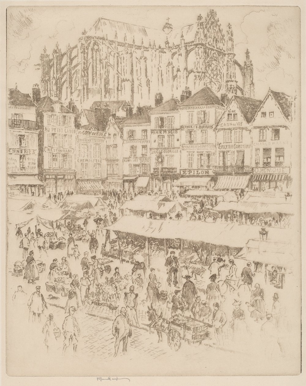 Paikka, Beauvais tekijältä Joseph Pennell