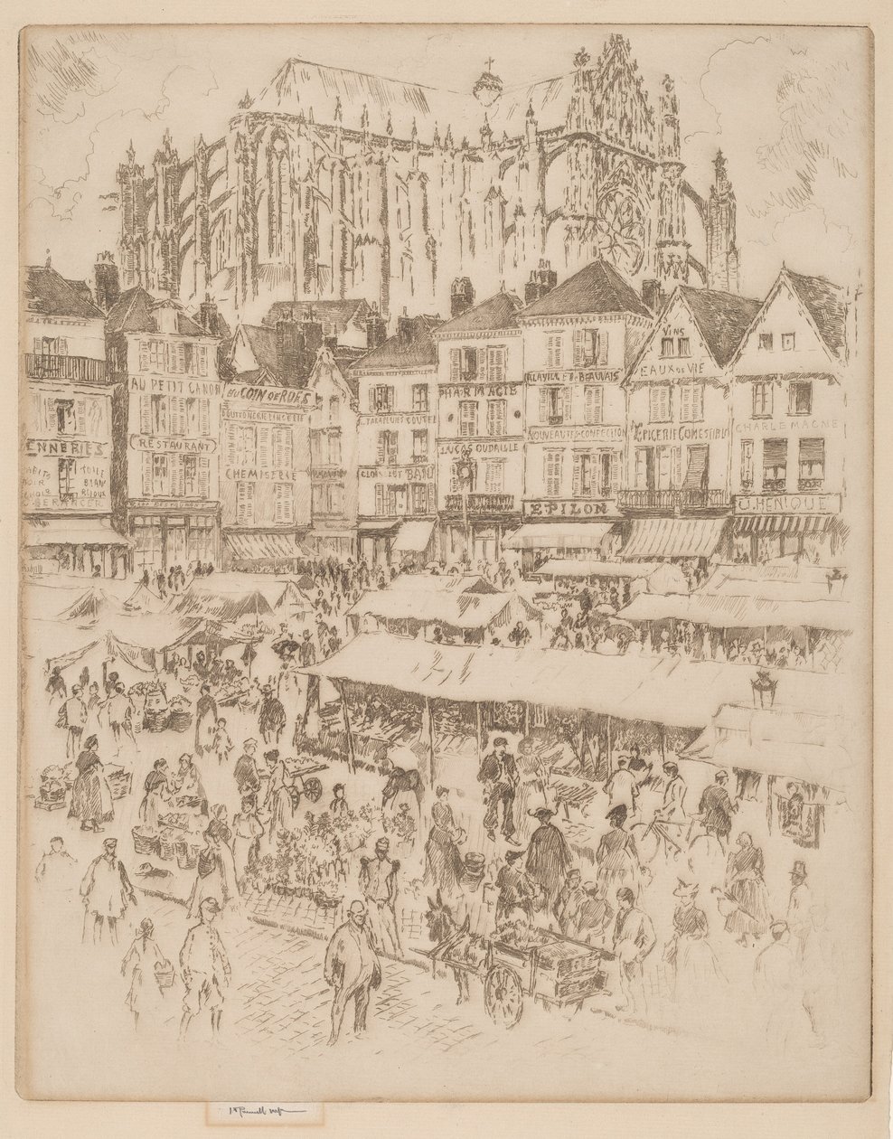 Paikka, Beauvais tekijältä Joseph Pennell