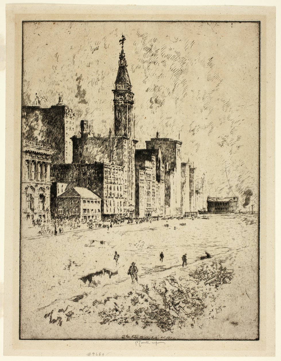 Michigan Avenue, Chicago (The City Dirtyful) finlandès tekijältä Joseph Pennell