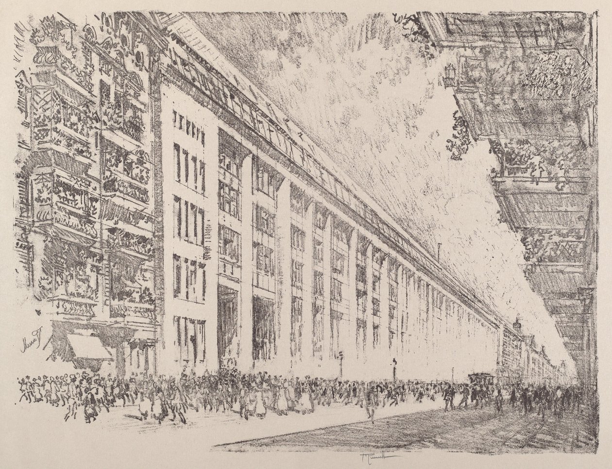 Keskipäivä, General Electric Works, Berliini tekijältä Joseph Pennell