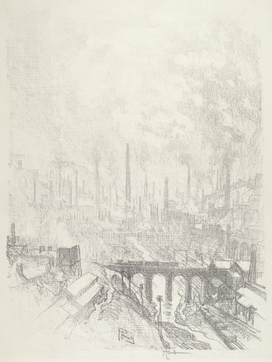 Munitions City, No.I, 1916. finlandès tekijältä Joseph Pennell