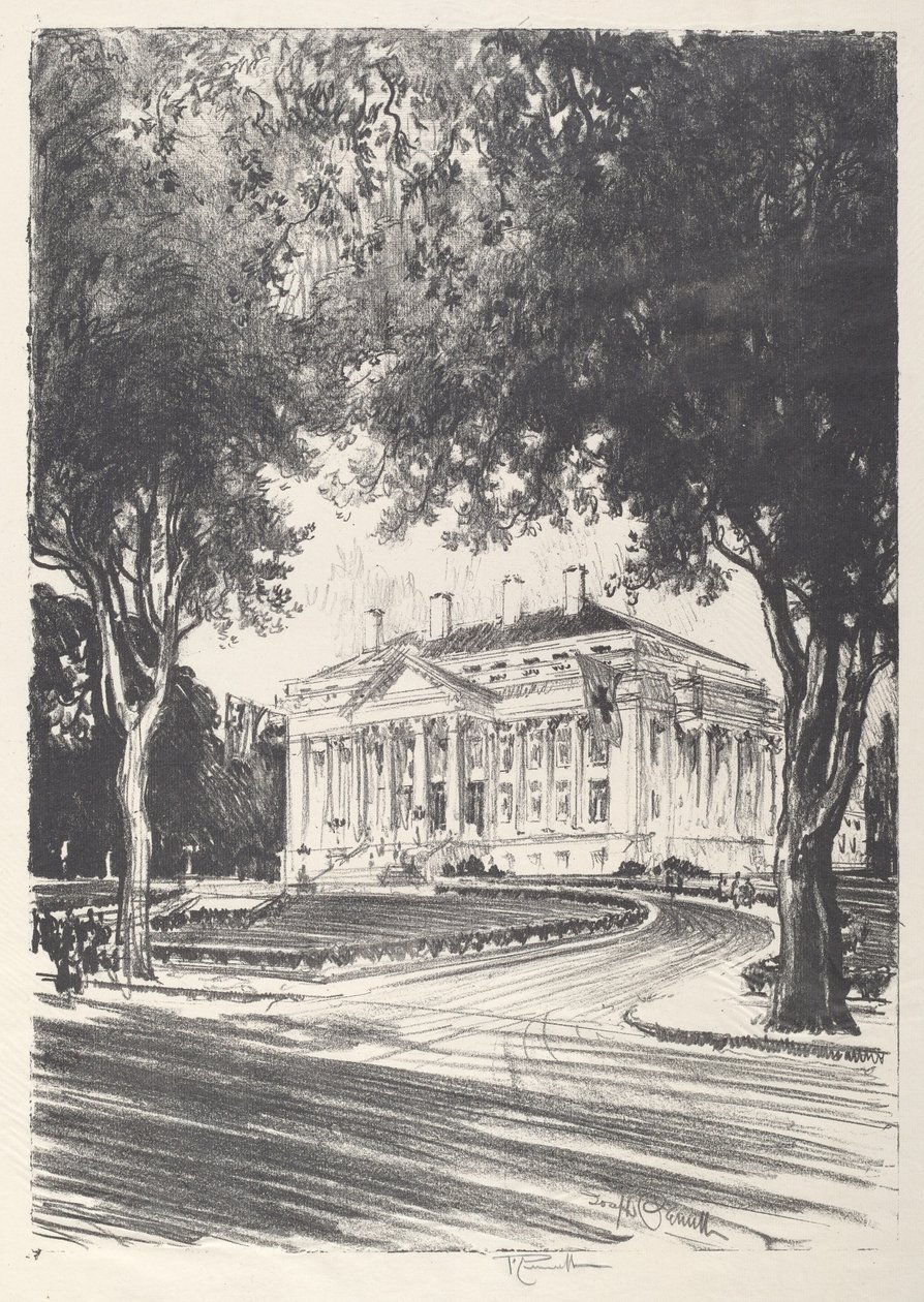 Punaisen Ristin kansallisen päämaja, Washington, 1919. tekijältä Joseph Pennell